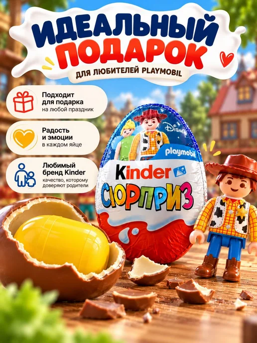 Kinder Сюрприз Дисней 3 шт, 3 шт, фото 5