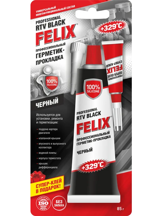 FELIX Герметик прокладка черный 85г 411040059 41104005, 85 г