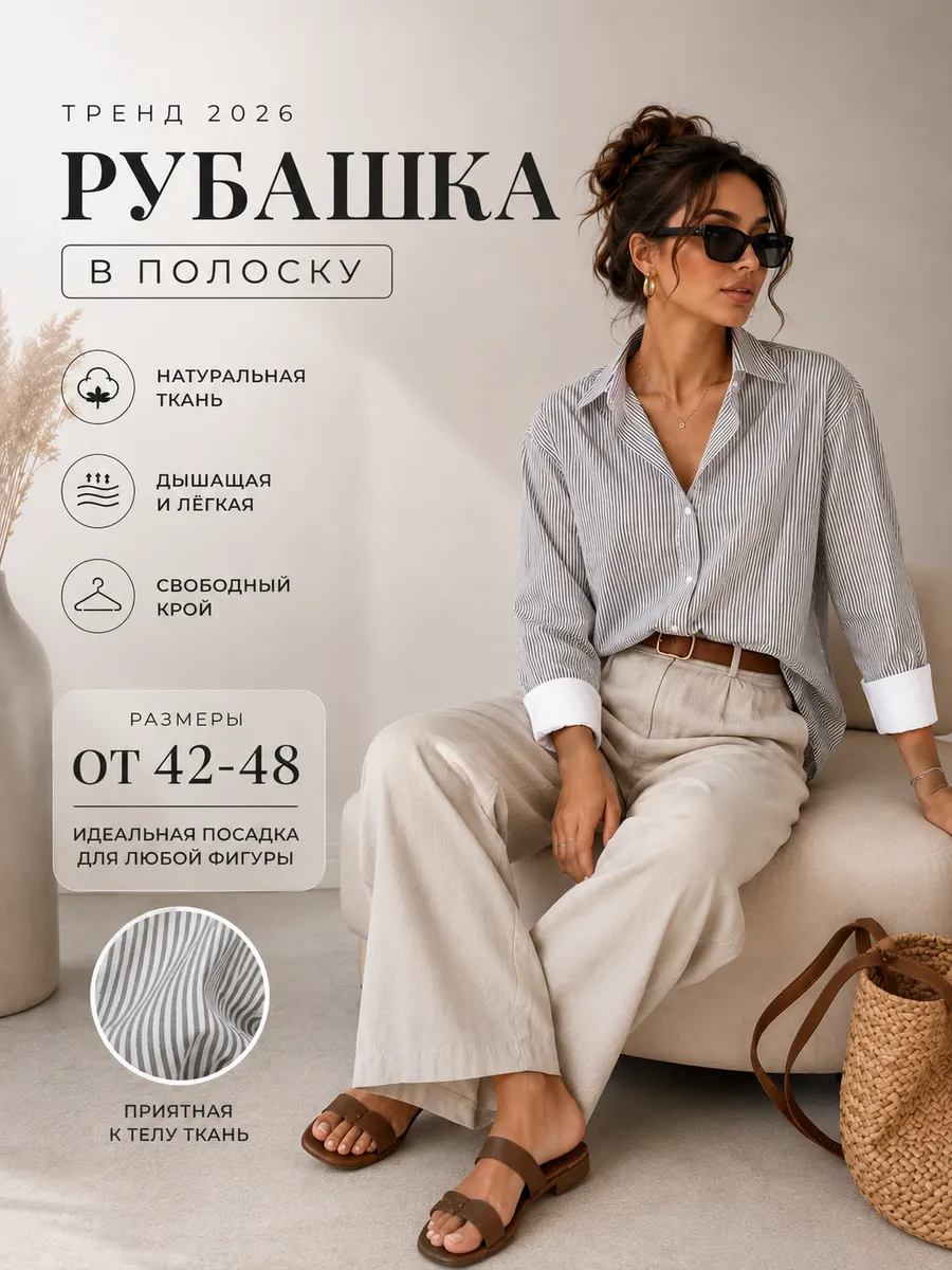 Рубашка в полоску