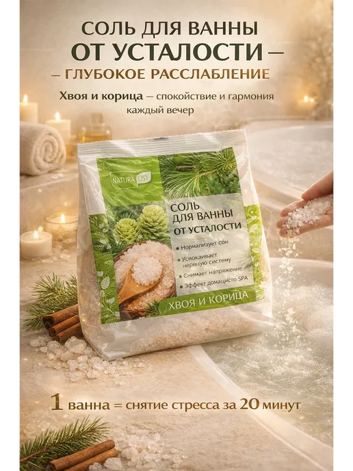 Saidmarket Морская соль для ванны расслабляющая ароматическая, вариант