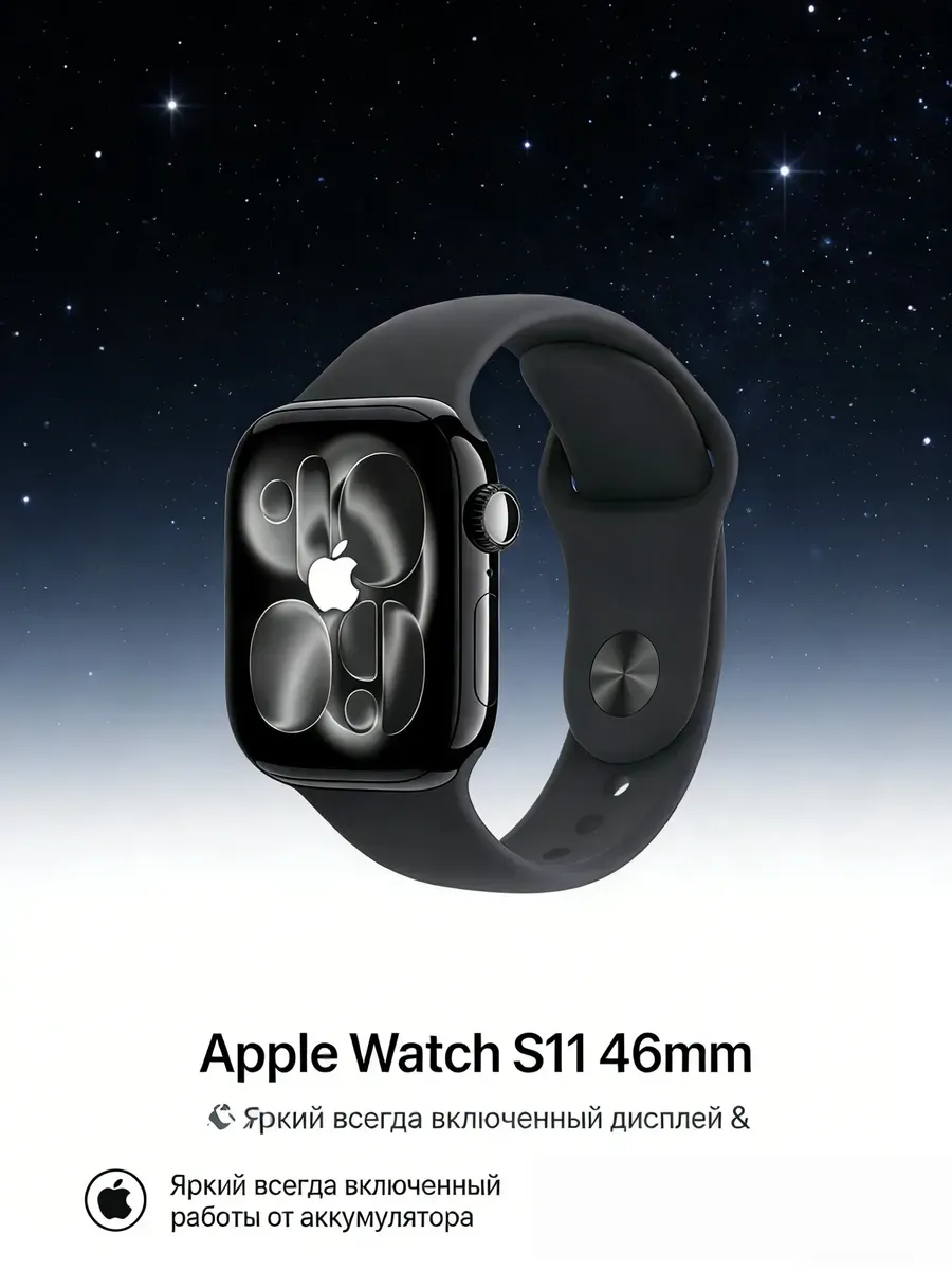 Apple S11 46mm датчик ЭКГ и кислорода