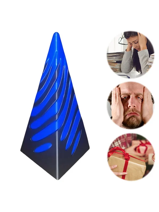 3D спиральная игрушка-антистресс Pass Through Pyramid for st, вариант, фото 4