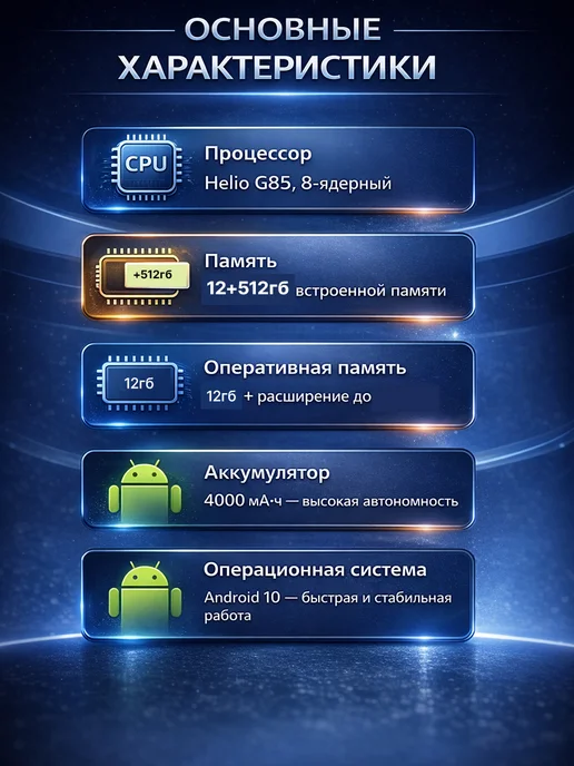 Смартфон Pro Max 17 Pro Max 11/512 ГБ, синий, фото 2