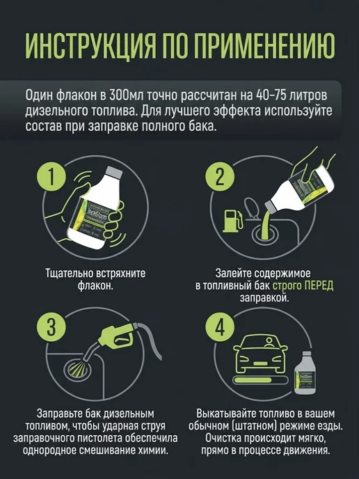 CarTeams TechStorm Diesel 300мл промывка дизельной топливной системы, 300 мл, фото 2