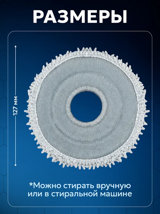 Filterix Тряпки для робот-пылесоса Roborock Q revo, MaxV, Curv, 2 шт, фото 4
