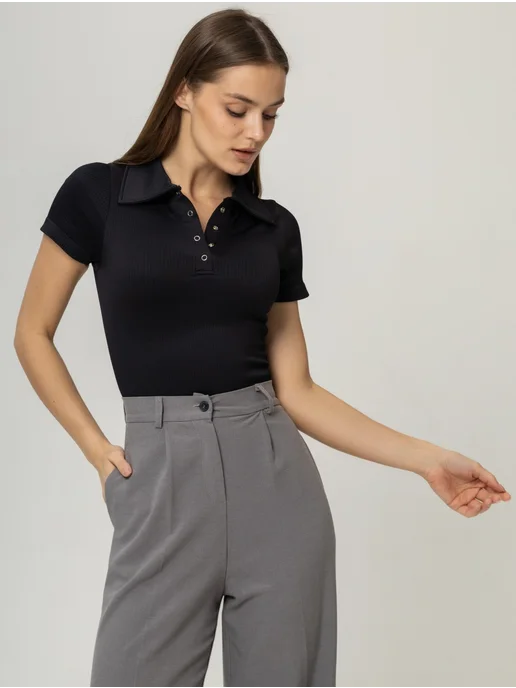 BodyCharm Боди утягивающее футболка, черный, фото 7