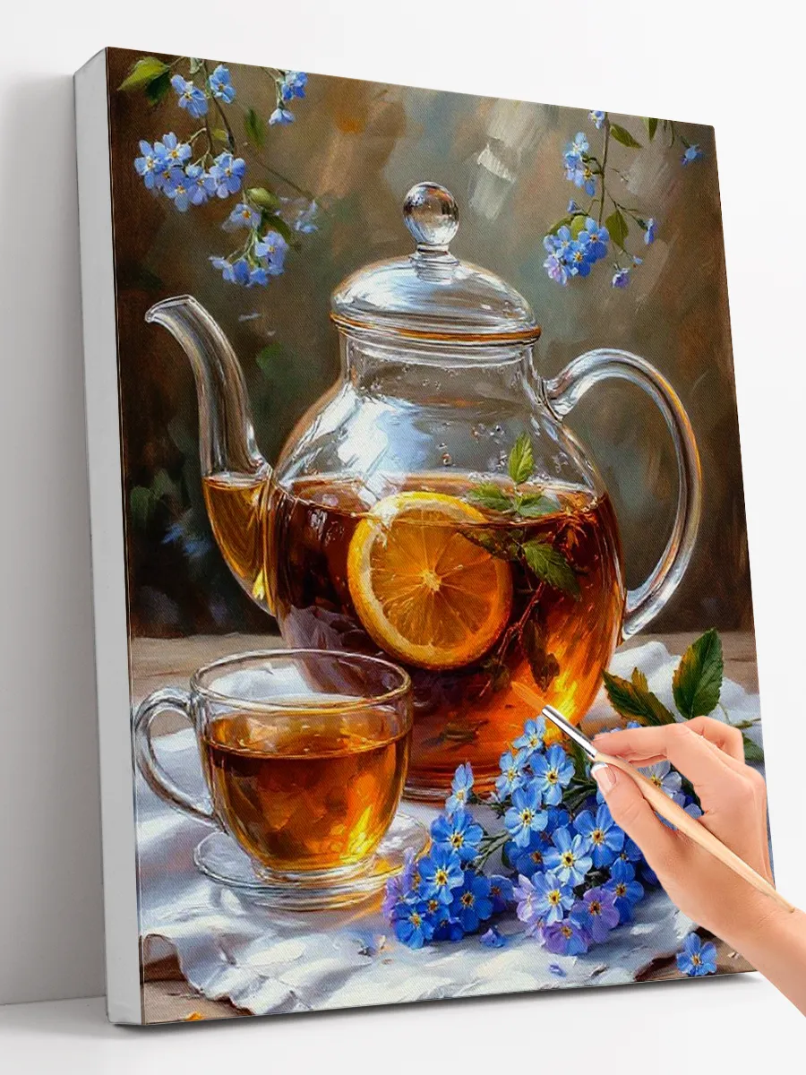 Картина по номерам (40x50) "Полуденный чай"