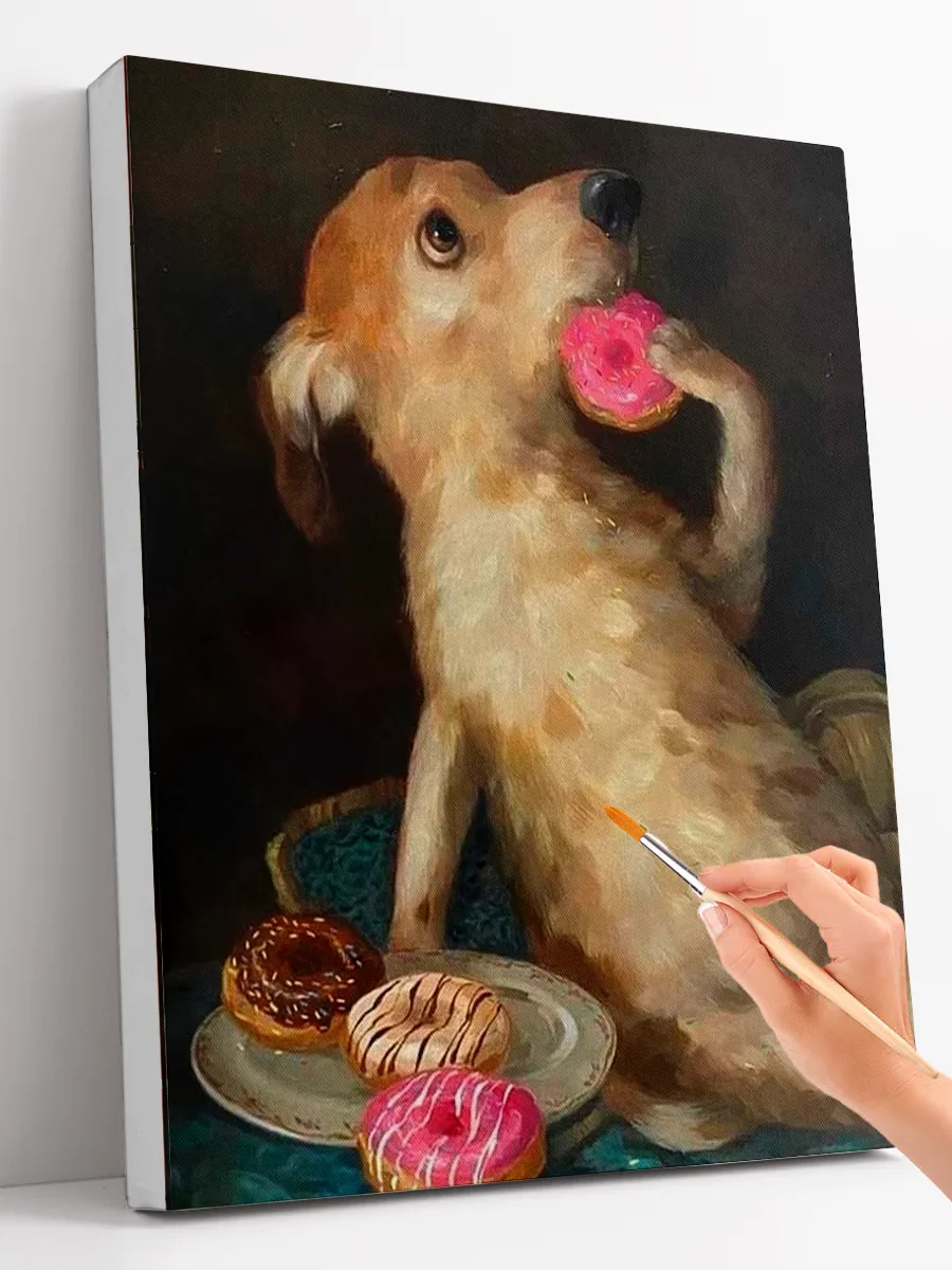 Картина по номерам (40x50) "Бублик"