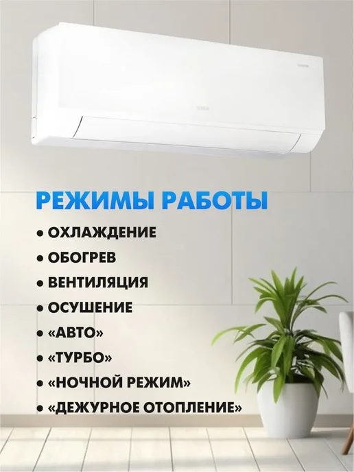 JAX Кондиционер сплит система инверторный ACY-12HE до 36м2, белый, фото 6