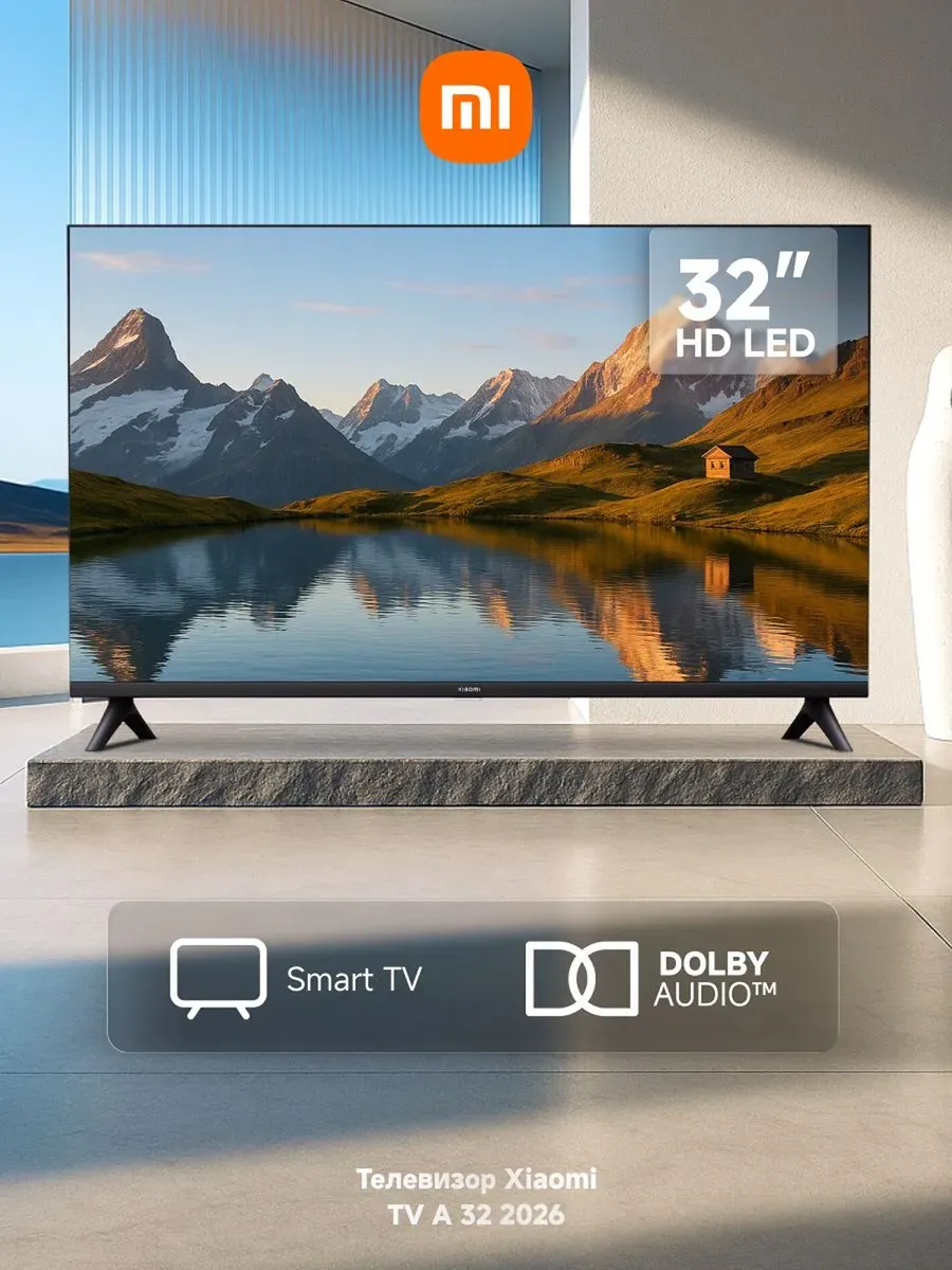 Телевизор Xiaomi TV A 32 HD LED 2026 (L32MB-ARU) черный