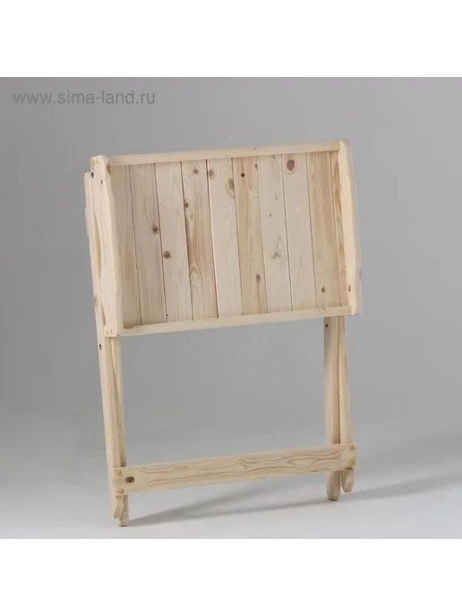 Складной столик из сосны для дома и отдыха, бежевый, фото 2