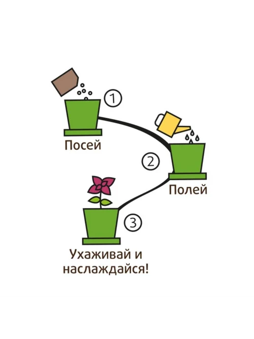 Happy Plants Набор для выращивания в горшочках Вербена, вариант, фото 4