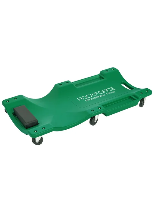 Rockforce Лежак пластиковый подкатной на 6-ти колесах, зеленый
