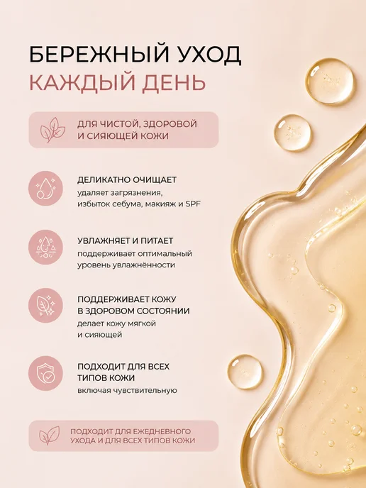 Greenini Гидрофильное масло для лица с пептидами, 200 мл, фото 5