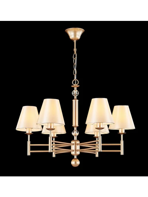 Crystal lux Люстра 360Вт E14 золотой FLAVIO SP6 GOLD, 360 Вт, фото 2