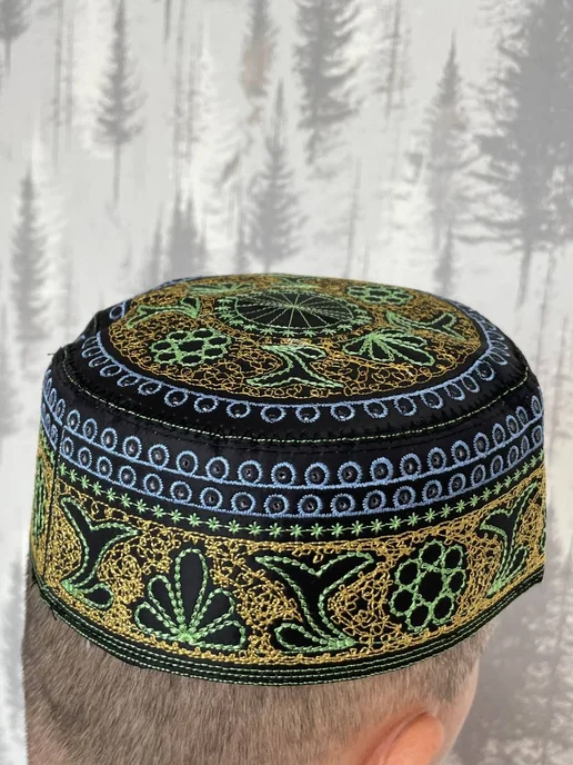 Тюбетейка мусульманская, синий