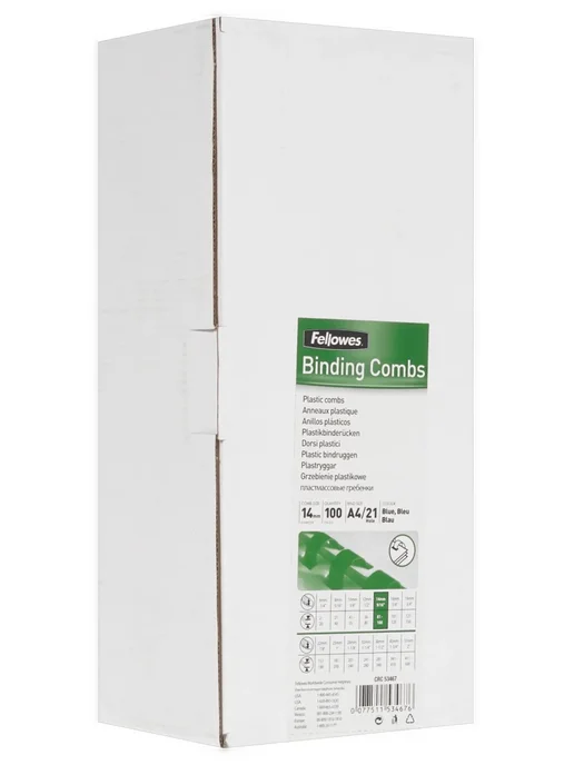Fellowes Пружины для переплета, 14 мм, синие, синий, фото 4