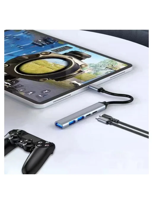KS-is Док-станция USB Type C 5 в 1, серый, фото 3