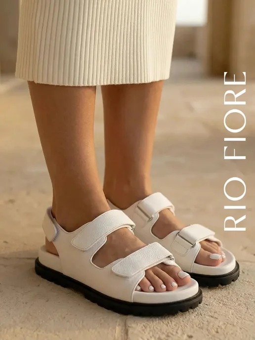 Rio Fiore Босоножки летние спортивные, белый