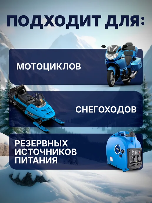 ВинтерБалт Аккумулятор стартерный натрий-ионный 12 В 5,2 Ач, 4 клеммы, вариант, фото 3
