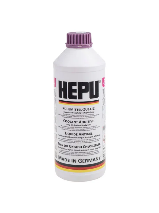 HEPU Антифриз 1,5л - готовый фиолетовый, VAG TL-774-L G 12E 050 A, 1,5 л