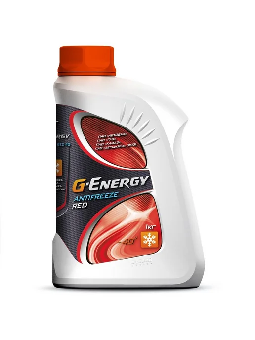 G-ENERGY Антифриз RED 40 готовая -40 красный 1 л 2422210264, 1 л
