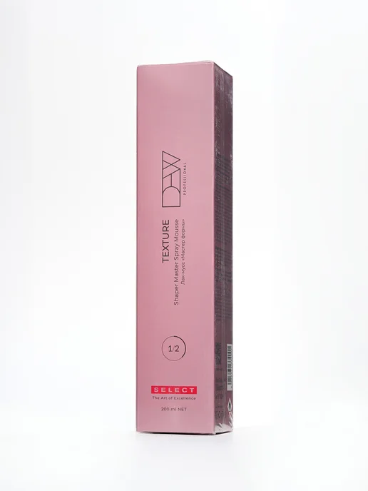 Dew Professional Лак мусс для волос Select Texture Мастер формы 200 мл, розовый, фото 3