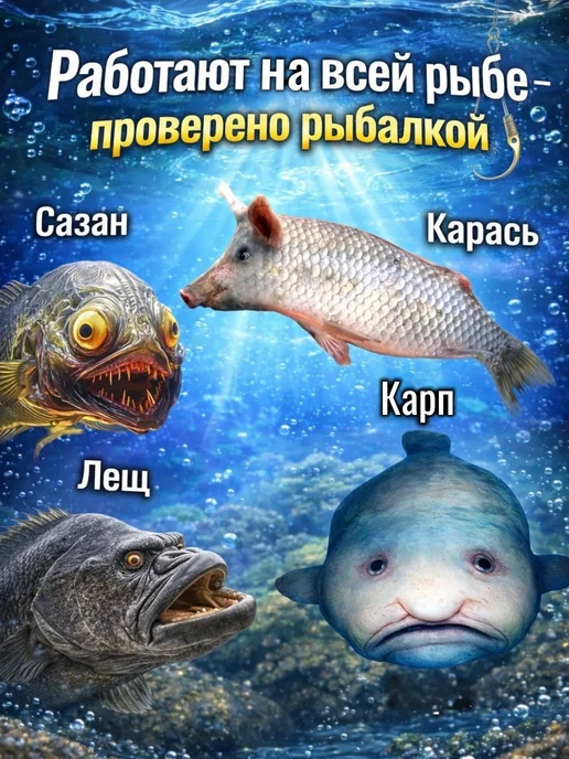 Бойлы оснащенные тонущие Набор 11+1 вкусов 8мм, вариант, фото 3