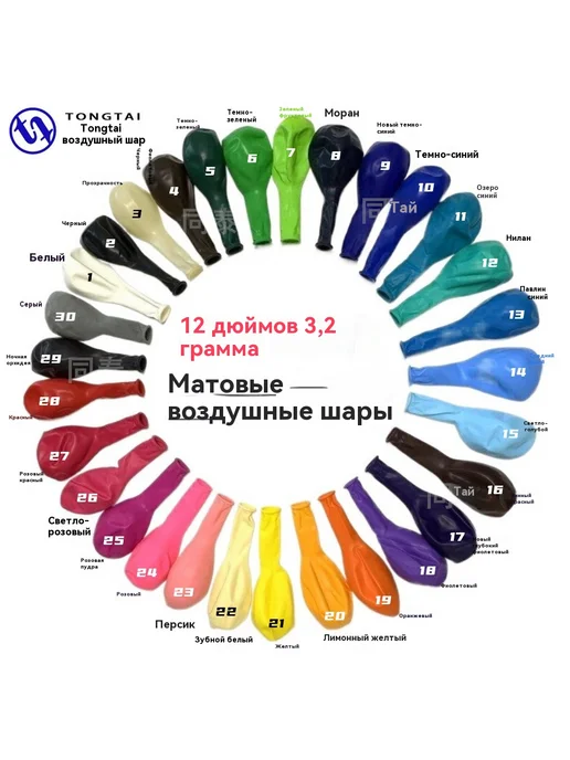 Воздушные шары Смешанный цвет, вариант, фото 2