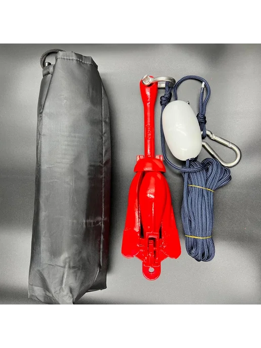 Якорь-кошка (Красный), Anchor-3.2kg, красный, фото 2