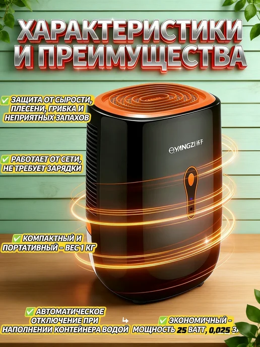 Осушитель воздуха для дома от влажности и плесени, вариант, фото 2