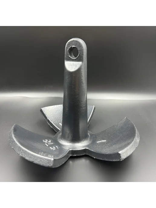 Якорь речной (черный) с ПВХ покр, Anchor-3-Black-3.6kg, 3,6 кг, фото 2