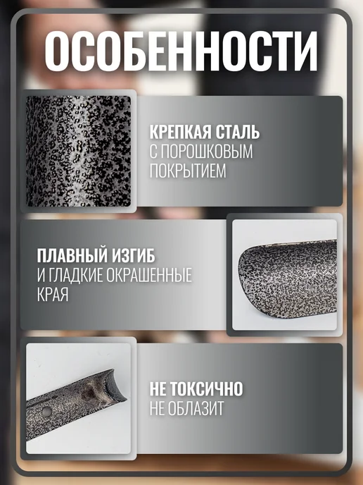 Ложка для обуви коричневая 30 см, рожок обувной, серый, фото 3