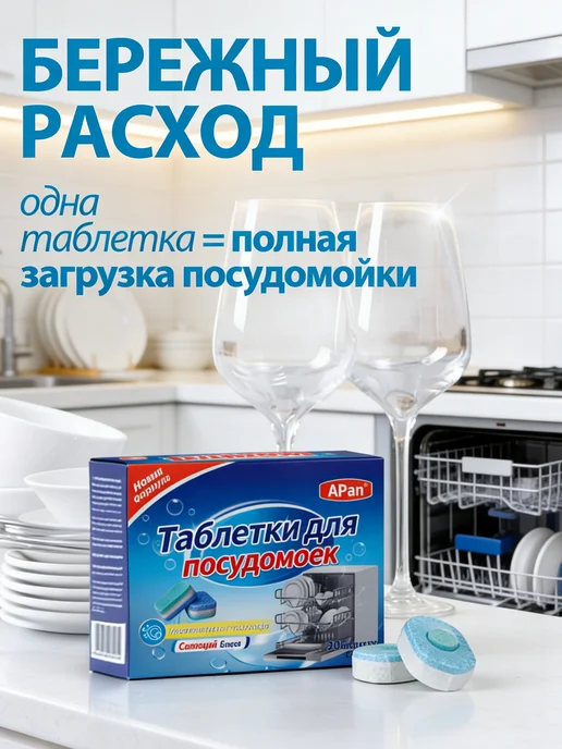 Таблетки для посудомоечной машины 20 шт, 20 шт, фото 7