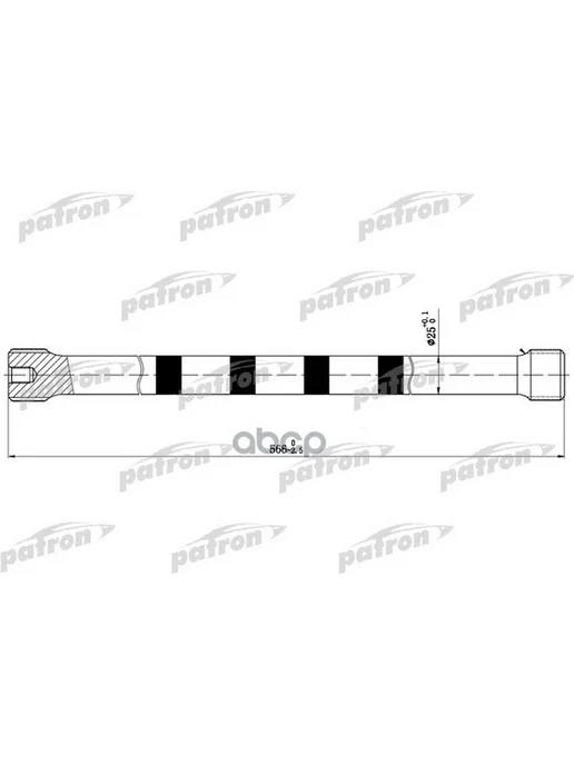 PATRON Торсион прав RENAULT KANGOO L565мм, 30-31 зуб. PTB1002, Лев арт. PT, фото 2