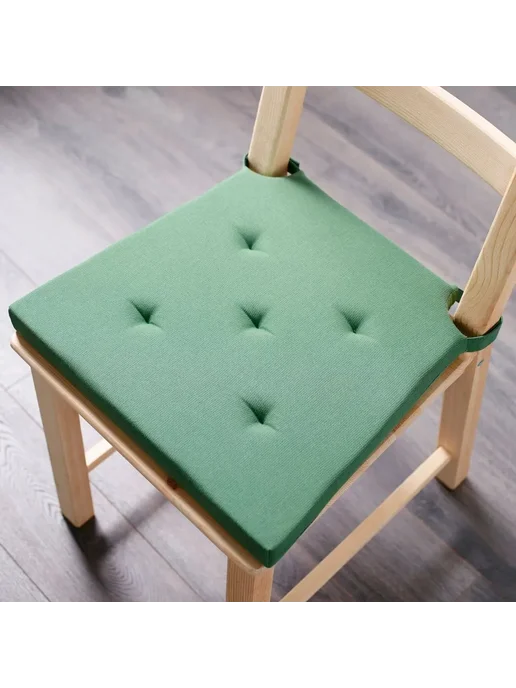 IKEA Подушка на стул икеа ЮСТИНА, зеленый, фото 4