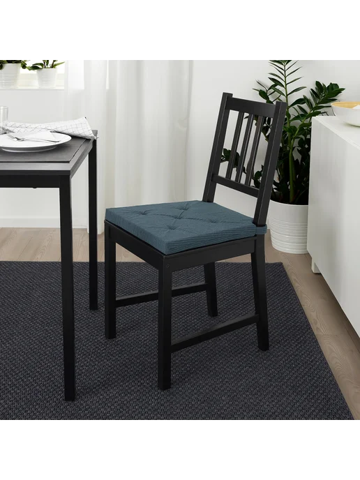 IKEA Подушка на стул икеа ЮСТИНА, синий, фото 5