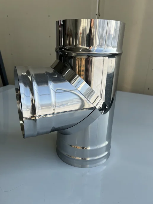 Гостсталь Тройник для дымохода <90 d100-0.5мм, вариант, фото 3