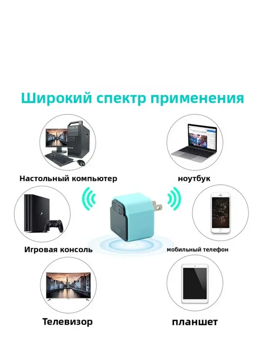 Синий усилитель интернет-сигнала Wi-Fi, синий, фото 4