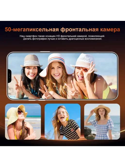 Смартфон Pro Max I17 Pro Max 12/64 ГБ, серебристый, фото 5