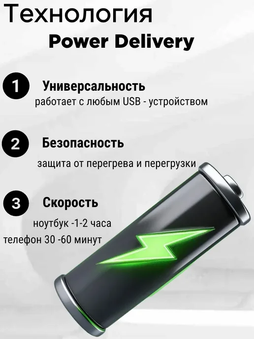 Borofone Блок питания для iPhone 15 Type-C и Android быстрая зарядка, белый, фото 7