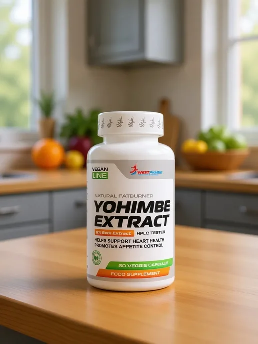 Westpharm Vegan line Yohimbe 8%, 60 капсул, 150 мл, фото 3