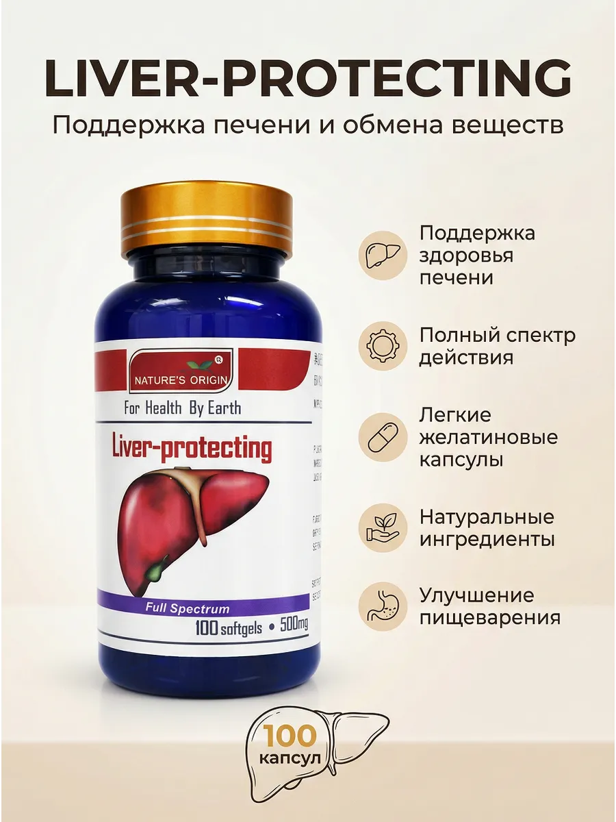 Капсулы для поддержки печени Liver-protecting