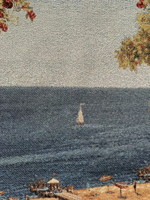 Гобеленыч Панно гобеленовое "Ривьера. Утренний чай", 105х68 см, 105x68 см, фото 4