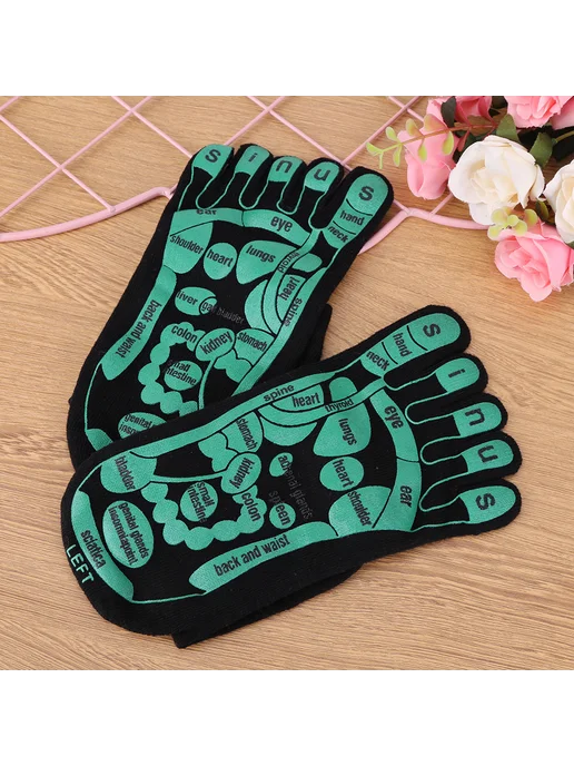 Теплые носки для массажа Five Fingers, многоразовые, дышащие, вариант, фото 4