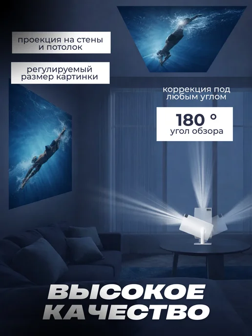 Проектор для фильмов домашний кинотеатр, вариант, фото 2