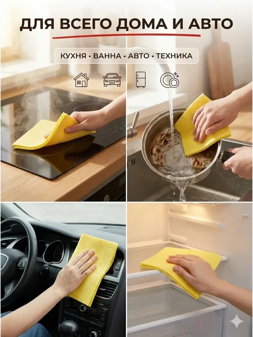 HASBY95 Универсальная салфетка из микрофибры для уборки, тряпка, вариант, фото 2