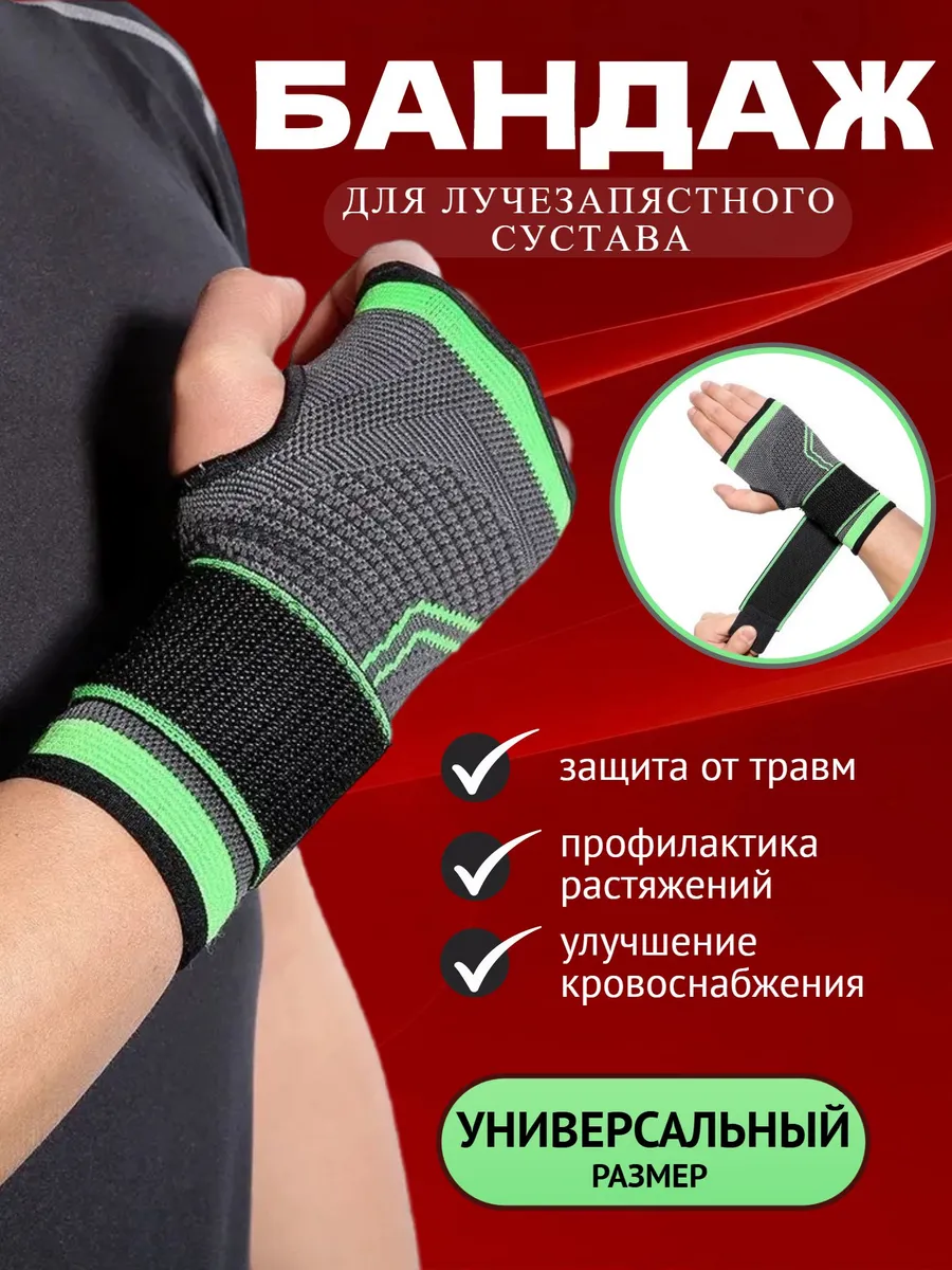 Бандаж для руки на запястье спортивная перчатка