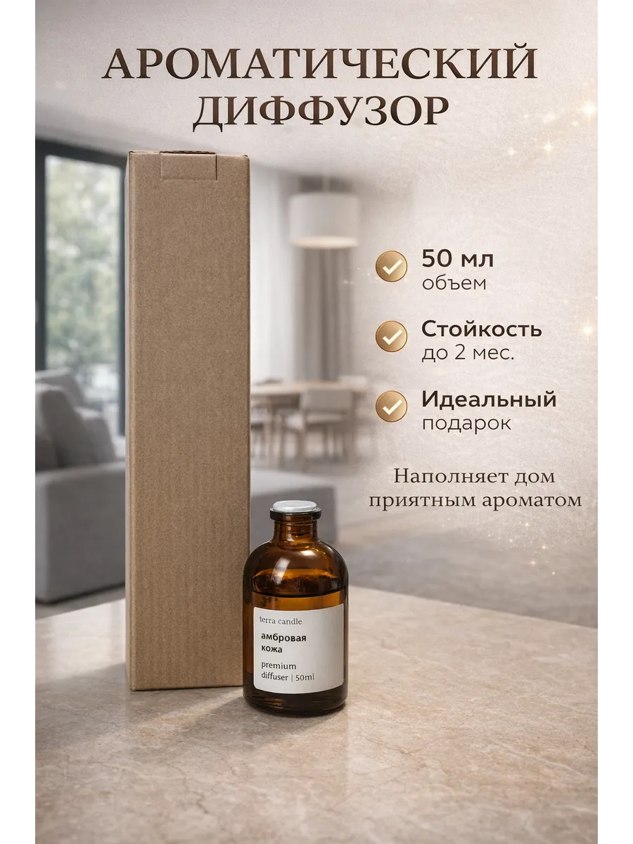 Ароматический диффузор "Амбровая кожа"