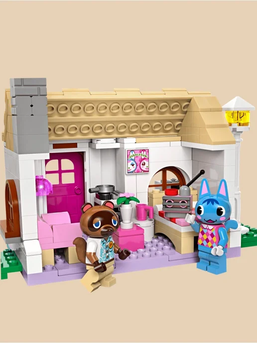 LEGO 77050 Animal Crossing Ущелье Нука и дом Рози, голубой, фото 5